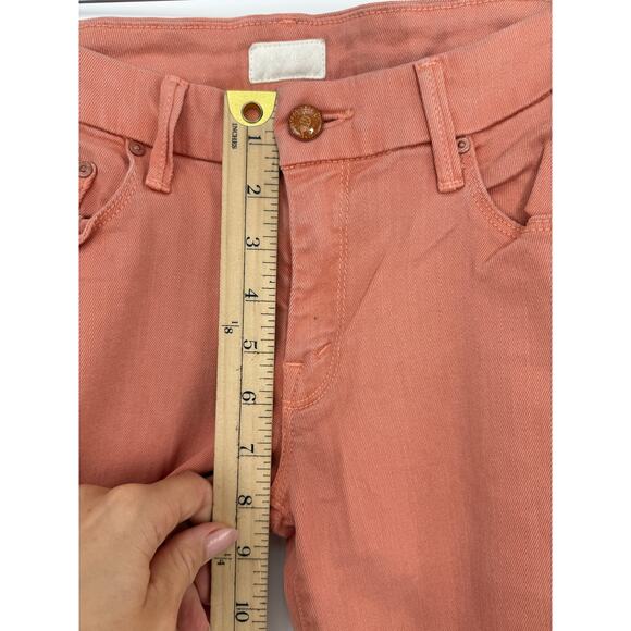MOTHER Women's Skinny Jeans in Coral Never Worn - Picture 7 of 10